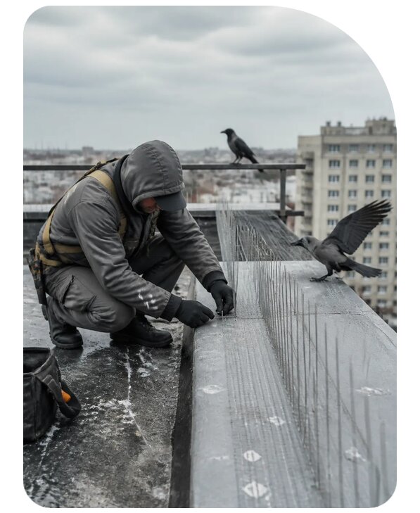 Защита от ворон под ключ в Волгограде по цене от 5196 р. | Сенат-Влг